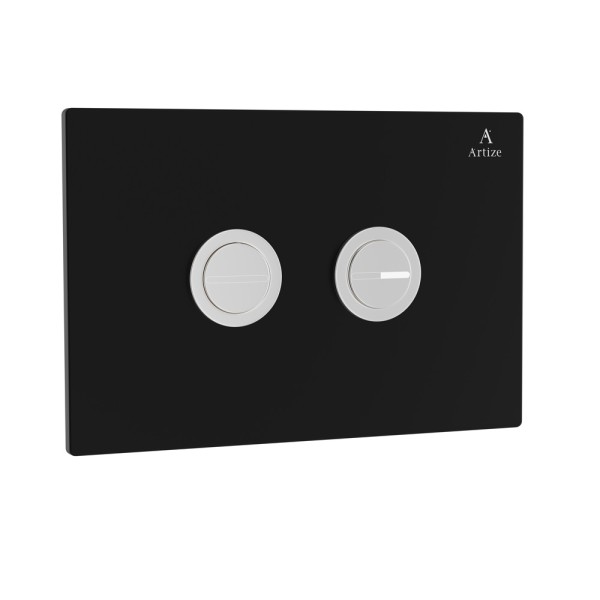 Cilica Pneumatic Black Glass Control Plate